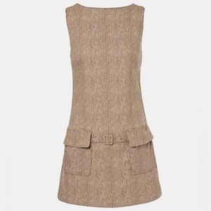 Staud Belted Mini Dress